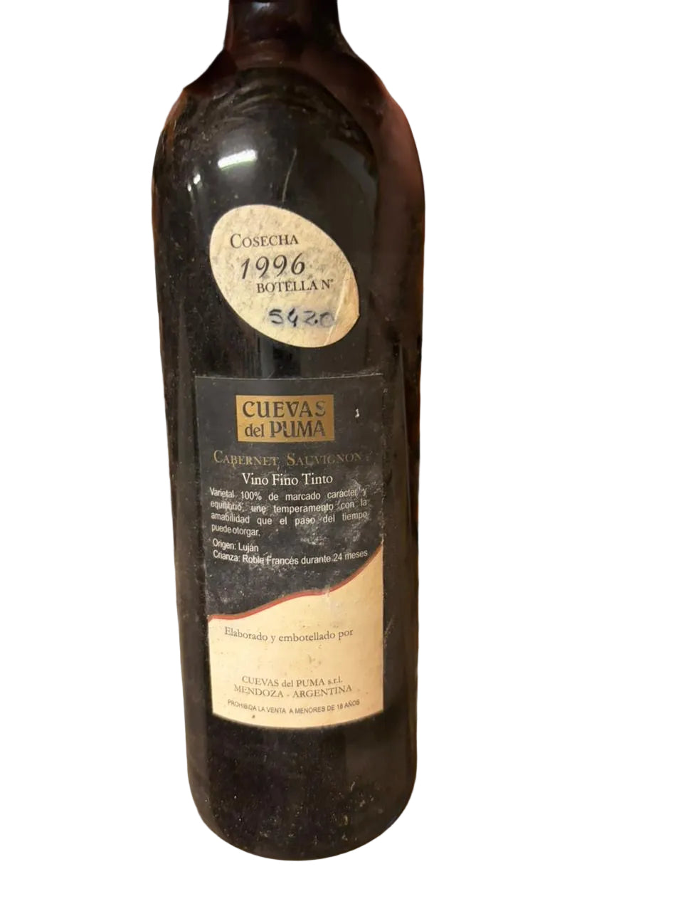 Cuevas del Puma Cabernet Sauvignon 1996